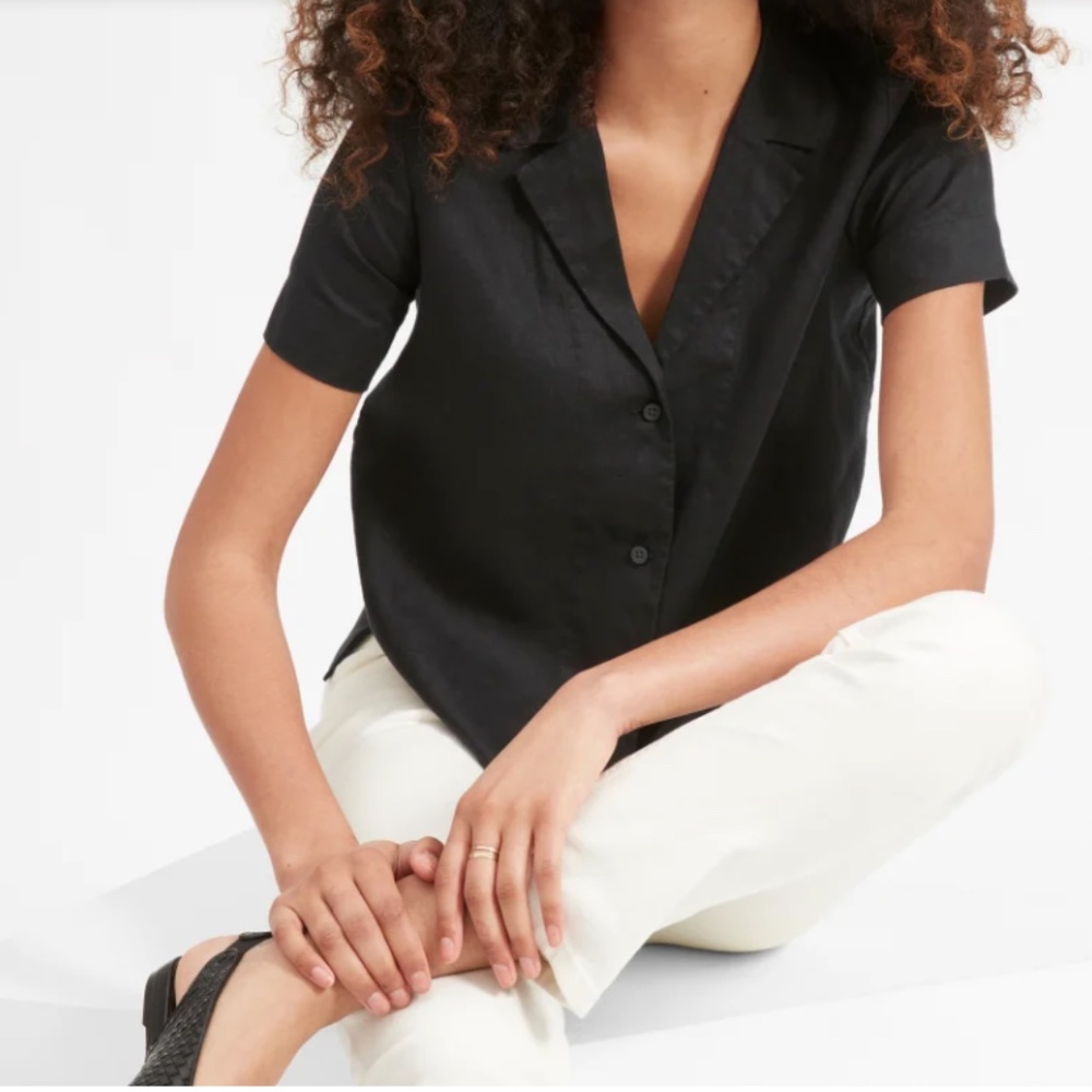 Everlane Black Button Down Shirt